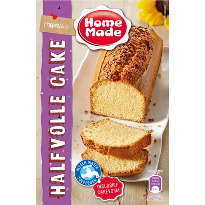 Homemade Fijne cakemix halfvol met bakvorm