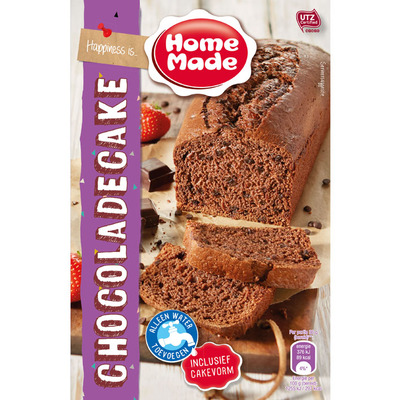 Homemade Chocoladecakemix met bakvorm