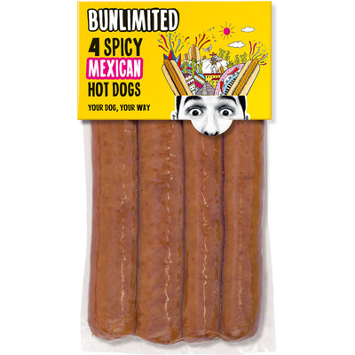 Bunlimited 4 Spicy Mexican hot dogs