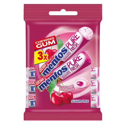 Mentos Gum Cherry rol