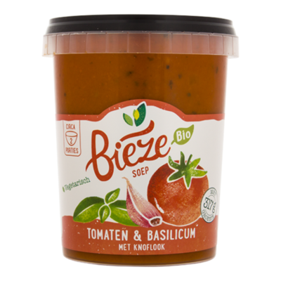 Bieze Tomaten & basilicum soep