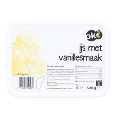 Budget Huismerk Vanille ijs