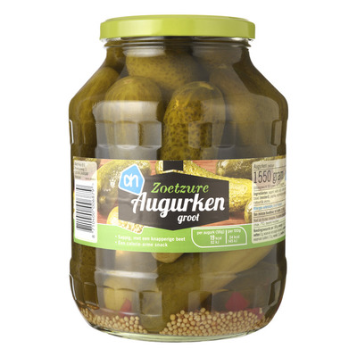Huismerk Zoetzure augurken groot