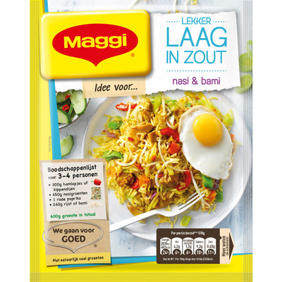 Maggi Lekker laag in zout nasi & bami
