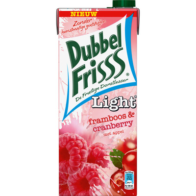 DubbelFrisss Light framboos cranberry
