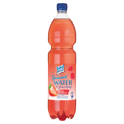 DubbelFrisss Bruisend Bronwater Aardbei-Framboos 1,25 L