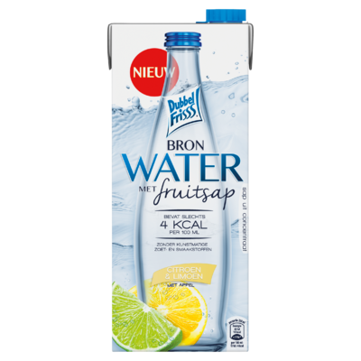 DubbelFrisss Bronwater Citroen & Limoen met Appel 1,5 L