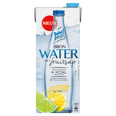 DubbelFrisss Bruisend Bronwater Citroen-Limoen 1,25 L