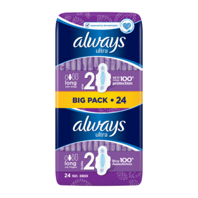 Always Ultra Long (Maat 2) Maandverband Vleugels x