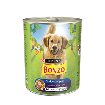 Bonzo stukjes in gelei rund en hart 800 gram