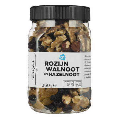 Huismerk Verrijker rozijn-walnoot en hazelnoot
