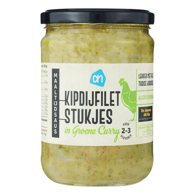 Huismerk Kipdijfilet in groene curry