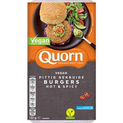 Quorn Pikante vegan burgers
