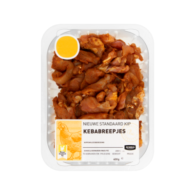 Huismerk Nieuwe Standaard Kip Kebabreepjes