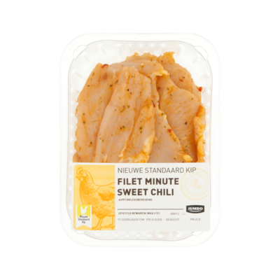 Huismerk Nieuwe Standaard Kip Filet Minute Sweet Chili