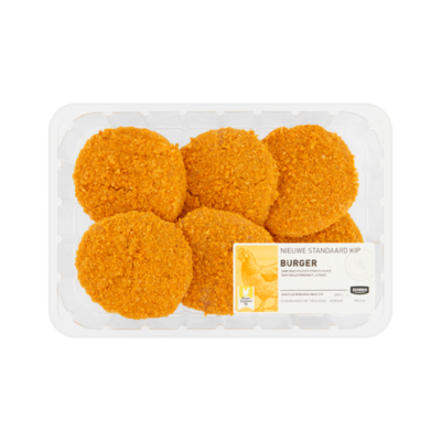 Huismerk Nieuwe Standaard Kip Burger 6 Stuks