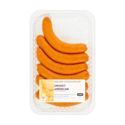Huismerk Kip Worstjes Smokey American