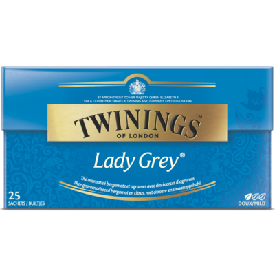 Twinings Zwarte thee lady grey 25 stuks