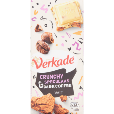 Verkade Chocoladereep speculaas dark coffee