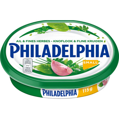 Philadelphia Knoflook en kruiden kleinverpakking