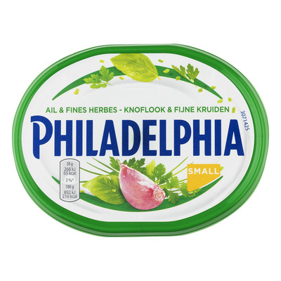 Philadelphia Knoflook en kruiden kleinverpakking
