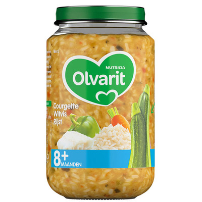 Olvarit Courgette witvis rijst 8 maanden