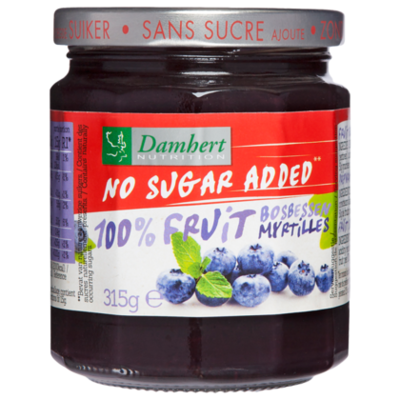 Damhert Puur fruit confituur bosbessen