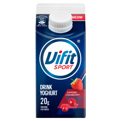 Vifit Sport Drinkyoghurt Aardbei Cranberry 330 ml