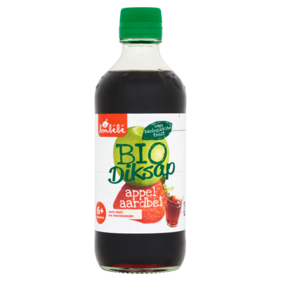 Huismerk Diksap bio appel aardbei