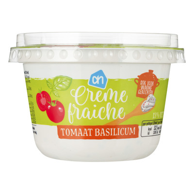 Huismerk Creme fraiche light tomaat basilicum