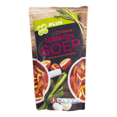 Huismerk Soep in zak Chinese tomatensoep