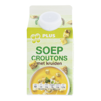 Huismerk Soep croutons met kruiden