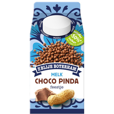 De Blije Boterham Choco pinda feestje melk