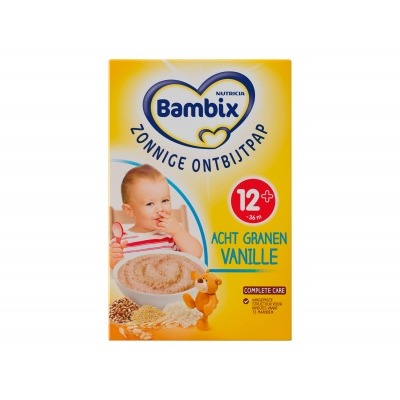 Bambix Ontbijtpap 8 granen & vanille 12+
