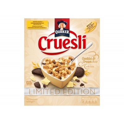 Quaker Cruesli cookies & cream