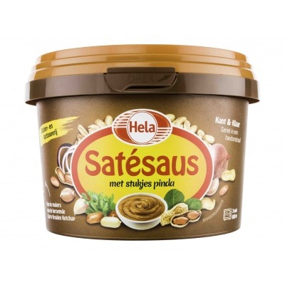 Hela Satésaus met stukjes pinda