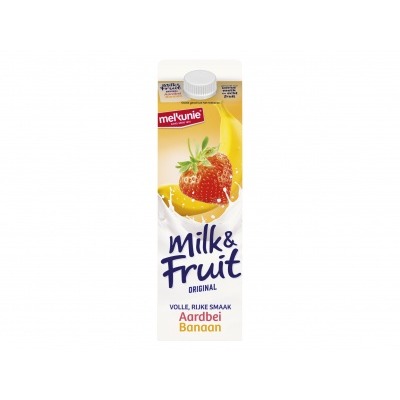 Melkunie Milk & fruit original aardbei banaan