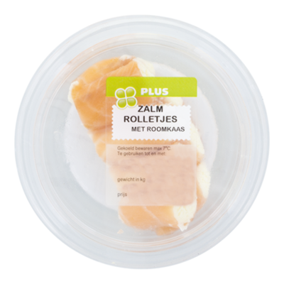 Huismerk Zalmrolletjes roomkaas