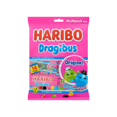Haribo Dragibus Original Multipack Size