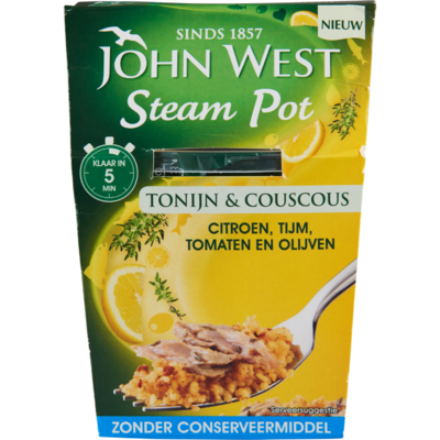 John West Snackpot couscous citroen tijm