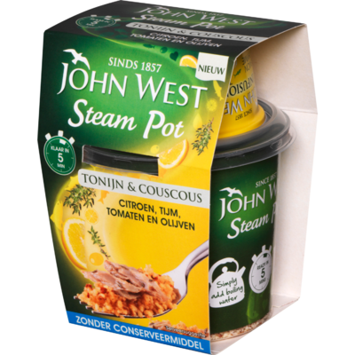 John West Snackpot couscous citroen tijm