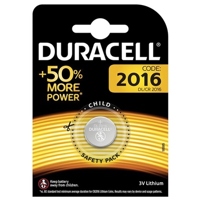 Duracell lithium knoopcelbatterij CR2016