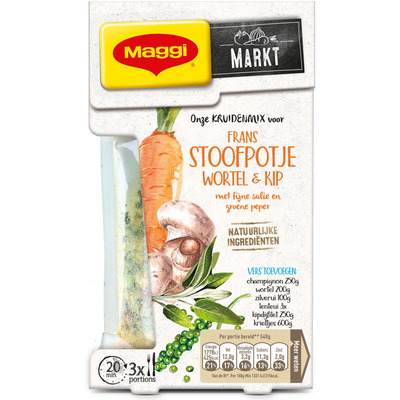Maggi Markt Frans stoofpotje wortel champignon