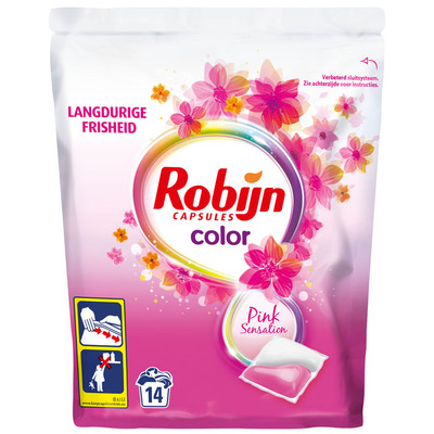 Robijn Wasmiddel duocaps pink senation