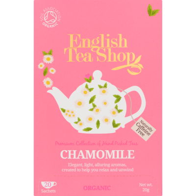 English Tea Shop Tea organic biologisch chamomile 20 zakjes