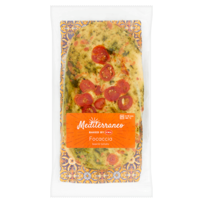 Mediterraneo Focaccia basilicum tomaat