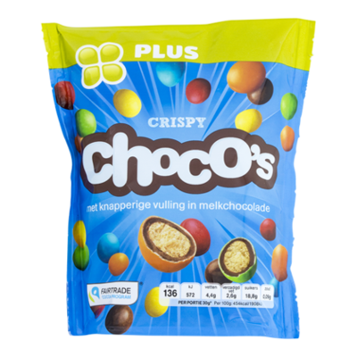 Huismerk Choco's crispy Fairtrade