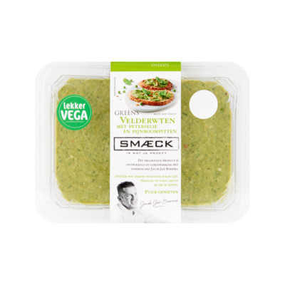Smaeck Greens Velderwten met Peterselie en Pijnboompitten