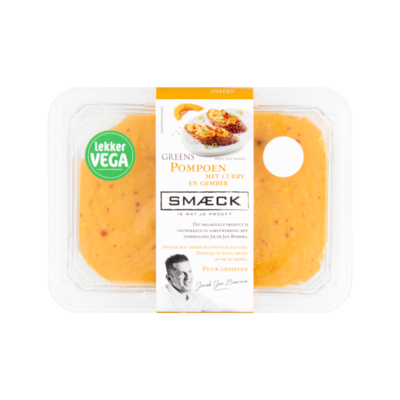 Smaeck Greens Pompoen met Curry en Gember