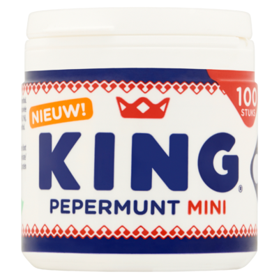King Mini Pepermunt Pot 100 g